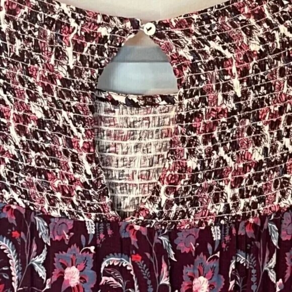 Lucky Brand Smocked Boho Flare Sleeve Shirt - Picture 9 of 9